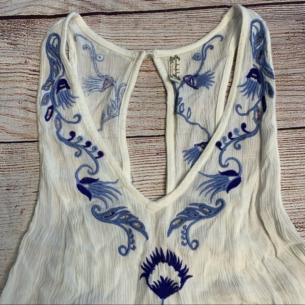 Free People White Adelaide Festival Slip Dress Size Xs - Picture 4 of 13